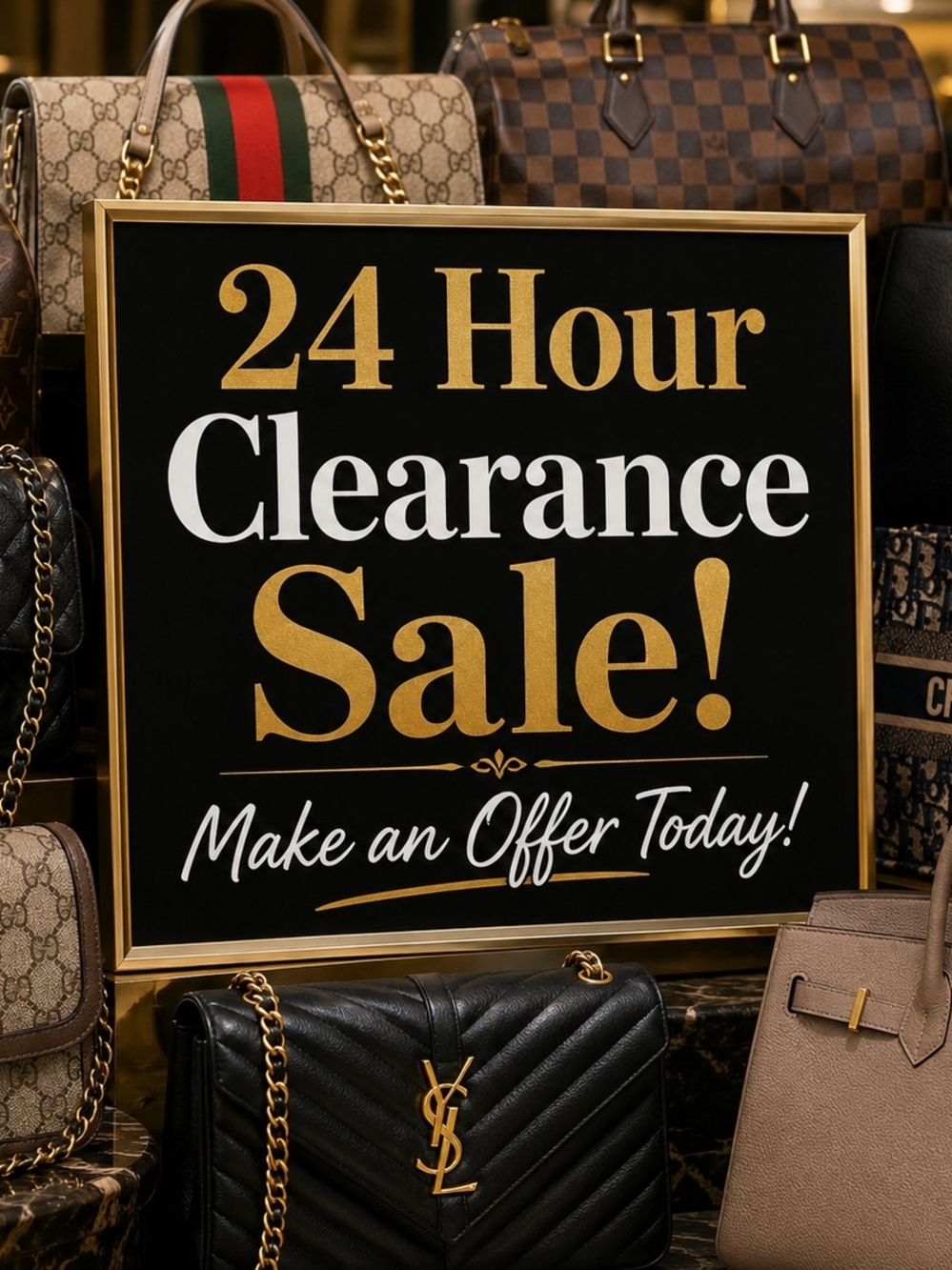 24 Hour Clearance Sale! Gold and Black Wall Sign by